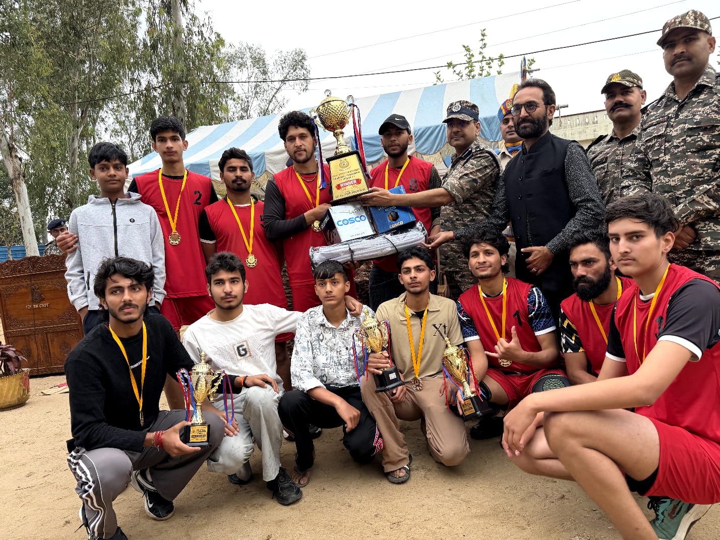 Lower Mela Club lifts Volleyball trophy